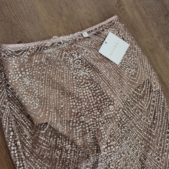Meshki rose gold glitter sheer skirt 020 - Picture 8 of 9